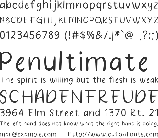 Stay This Way font preview