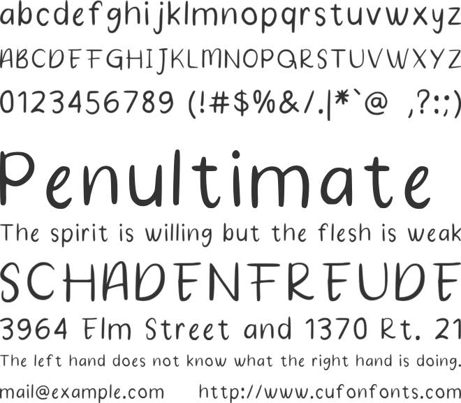 Stay This Way font preview