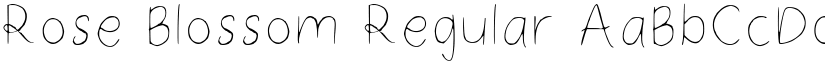 Rose Blossom Regular font