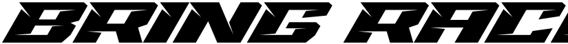 Bring Race Regular font