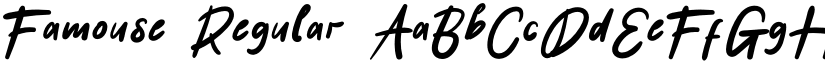 Famouse Regular font
