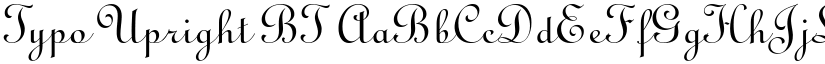Typo Upright BT font