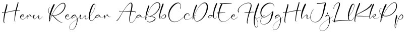 Heru Regular font