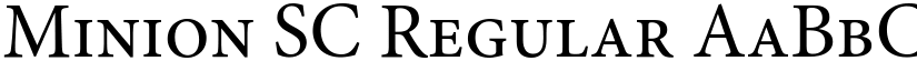 Minion SC Regular font