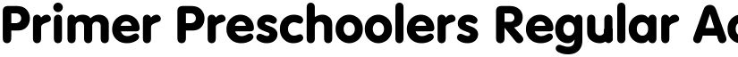Primer Preschoolers Regular font