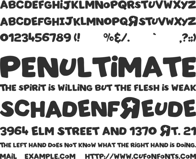 Toys R Us font preview