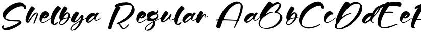 Shelbya Regular font