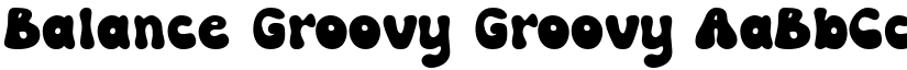 Balance Groovy Groovy font