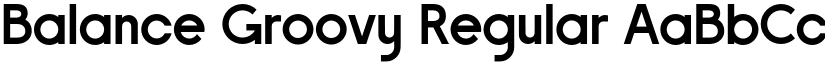 Balance Groovy Regular font