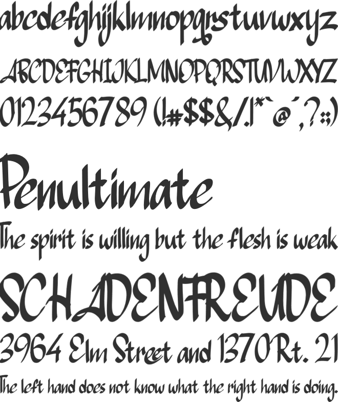 Great Copper font preview