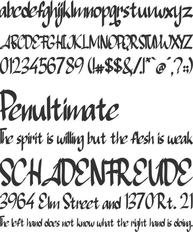 Great Copper font preview