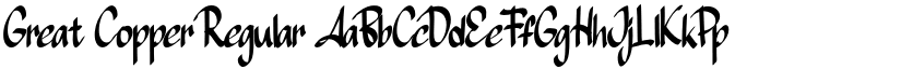 Great Copper Regular font