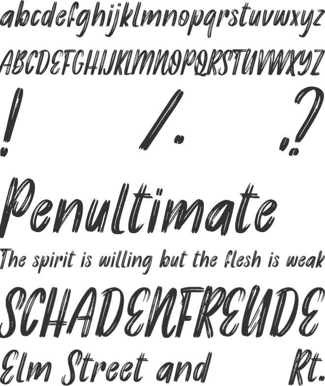 Filmgraph font preview