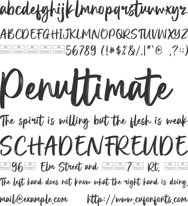 Ralietta font preview