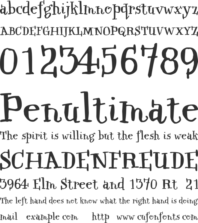 Qwinkwell font preview