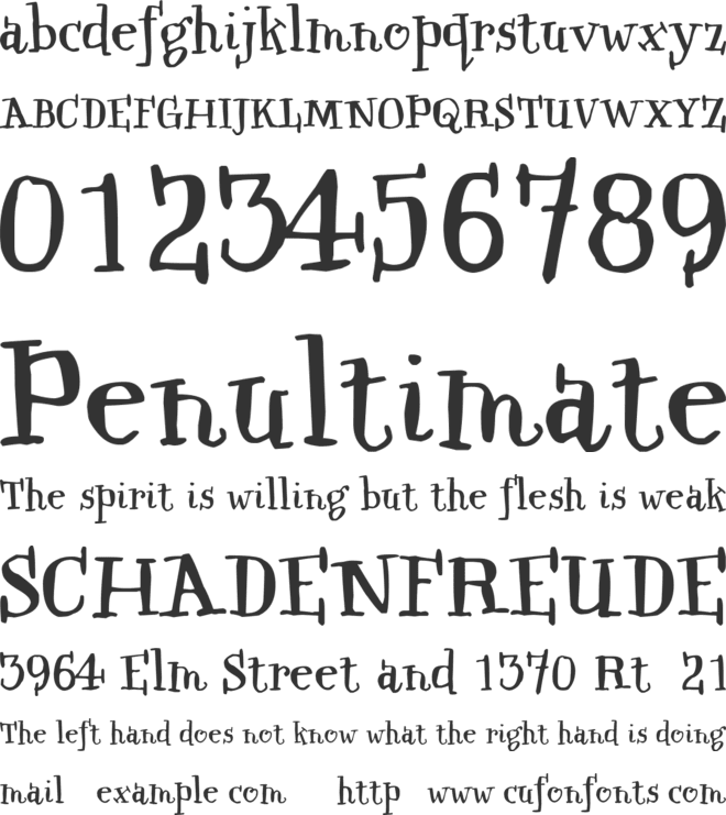 Qwinkwell font preview