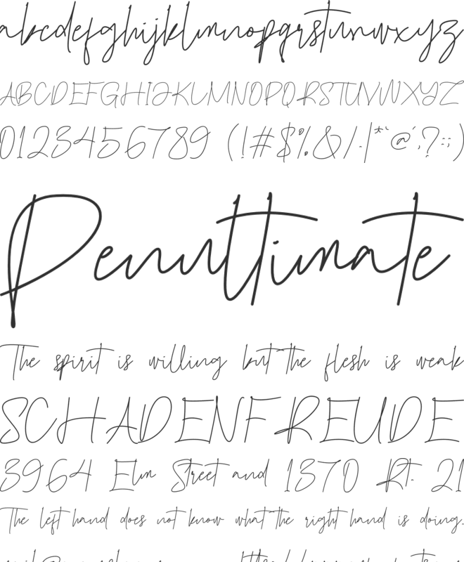 Cafedream font preview