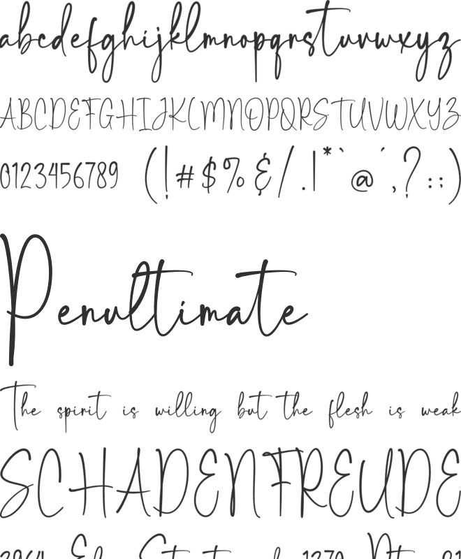 Satisfaction font preview