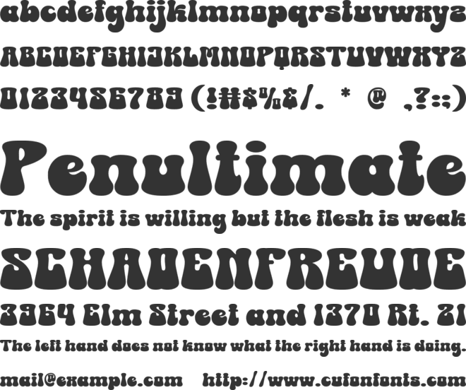 Retro Child font preview