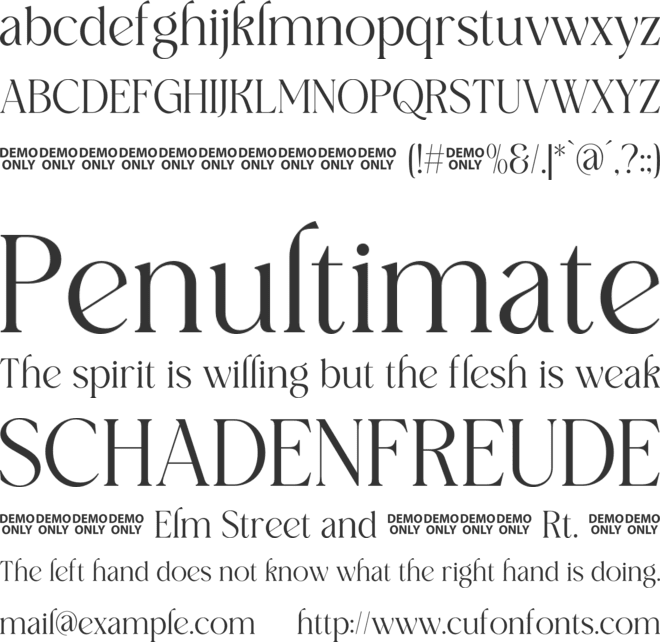 Westiga font preview