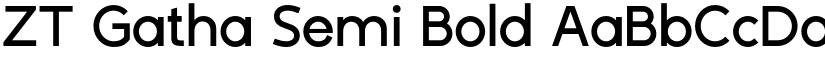 ZT Gatha Semi Bold font