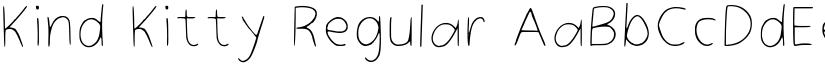 Kind Kitty Regular font