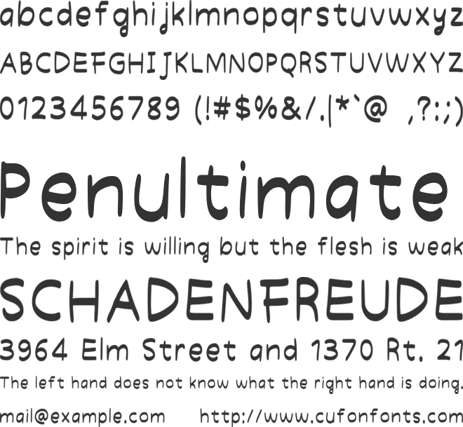 Apple Pie font preview