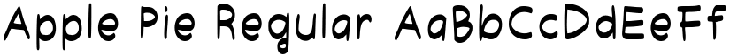 Apple Pie Regular font