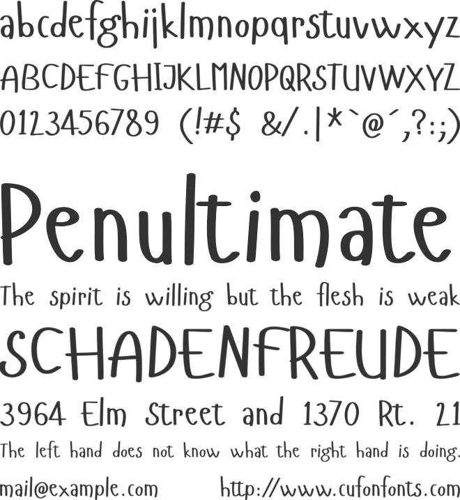 Hangyaboly font preview