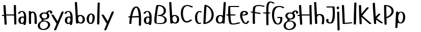 Hangyaboly font
