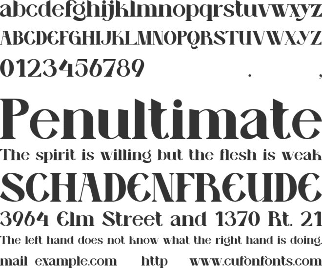 Distant Feeling font preview