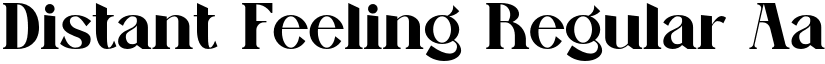 Distant Feeling Regular font