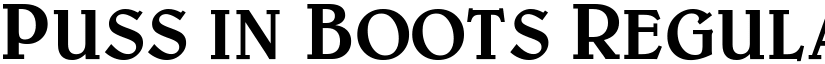 Puss in Boots Regular font