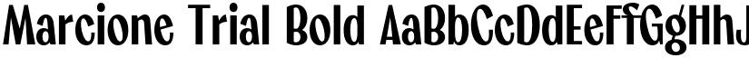 Marcione Trial Bold font