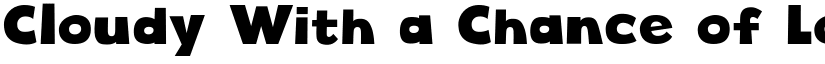 Cloudy With a Chance of Love font
