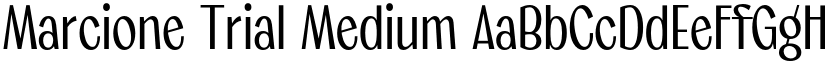 Marcione Trial Medium font