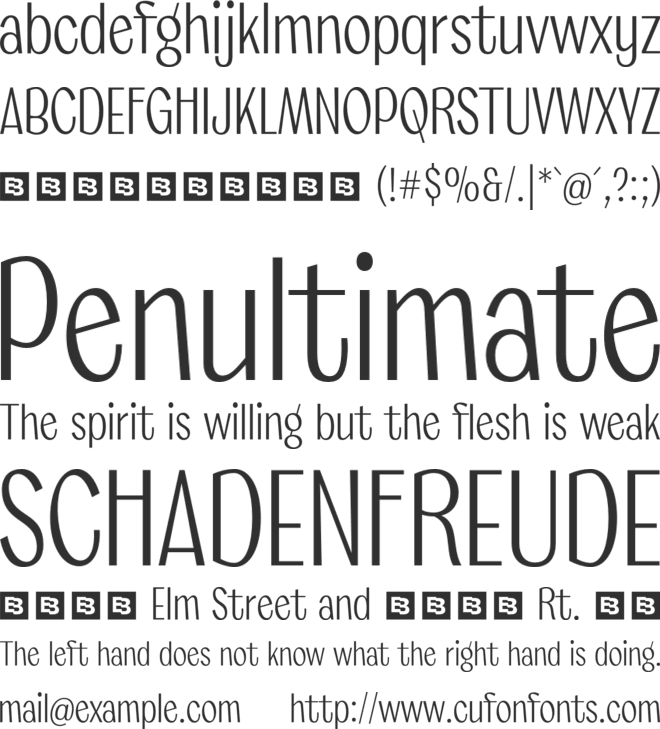 Marcione Trial font preview