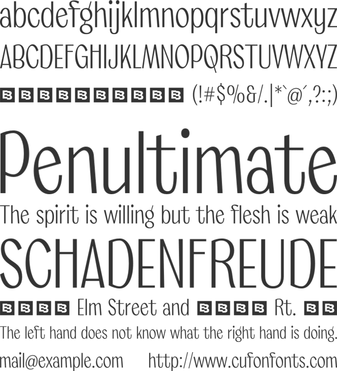 Marcione Trial font preview