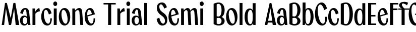 Marcione Trial Semi Bold font