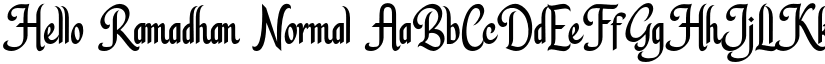 Hello Ramadhan Normal font