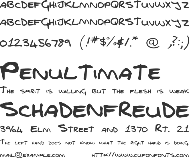 FGfontfull font preview