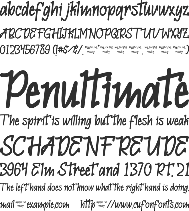 Sectumsempra font preview