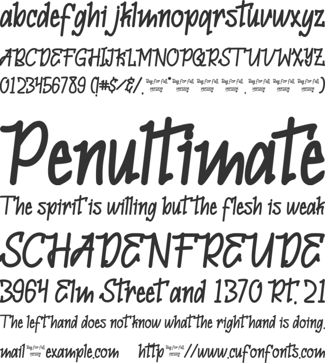 Sectumsempra font preview