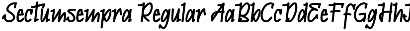 Sectumsempra Regular font