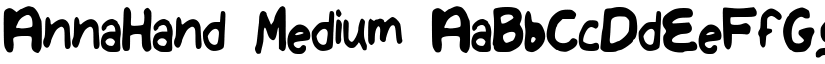 AnnaHand font download