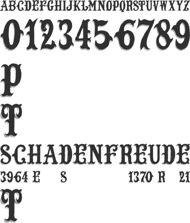 Lost Saloon font preview