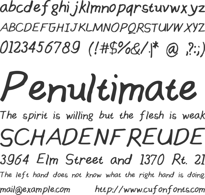 HandsOfMumu font preview