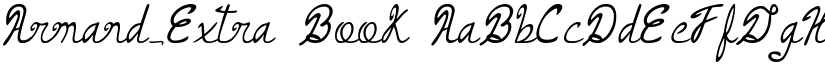 Armand_Extra Book font