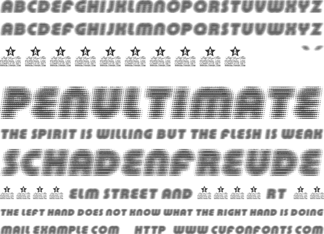 SCOREBOARD TYPE  PERSONAL font preview