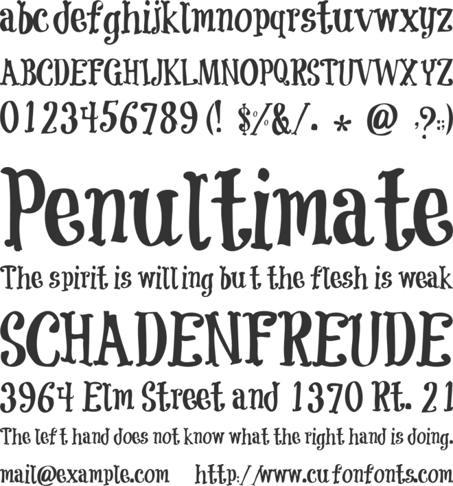 Coolock Black font preview